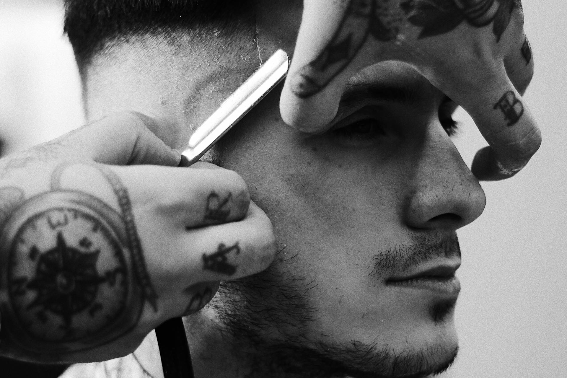 Beard sculpt and precision razor work